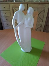 Gilde Francis Dekofigur mit Schwung, Skulptur, tanzendes Paar, creme