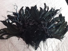 Gothic Kopfschmuck schwarz neu