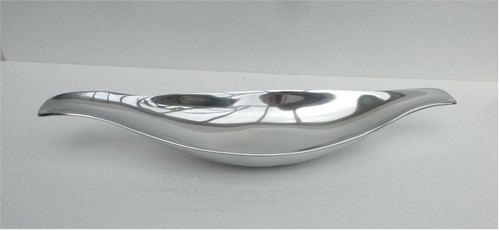 Dekoschale aluminium poliert - dekoschale,