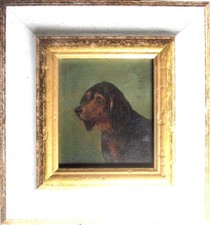 LUDWIG VOLTZ.Ölbild >Dackel<