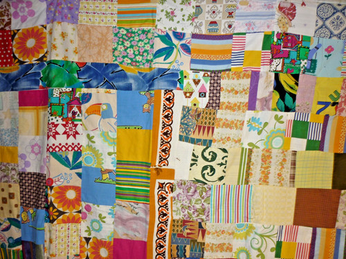 Bunte patchwork decke - bunte,