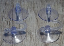 Saugnapfhaken Glasfensterhaken für Küche, Bad Fenster Deko 4 Stück