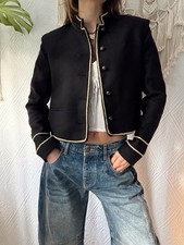 Zara cropped military jacke - zara, l