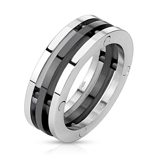 Ring ringe herren edelstahl - ring,