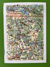 AK Gransee,Fürstenberg,Havel...,Landkarte,Orientierungskarte,um 1975/3105