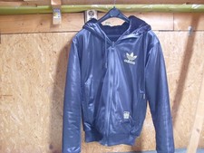 Adidas Chile 62, schwarze Jacke mit Kapuze, Gr.M