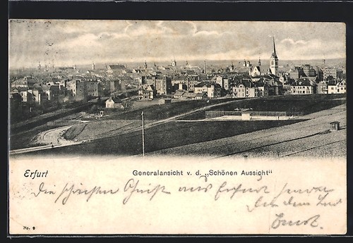 Erfurt generalansicht von - erfurt,, der