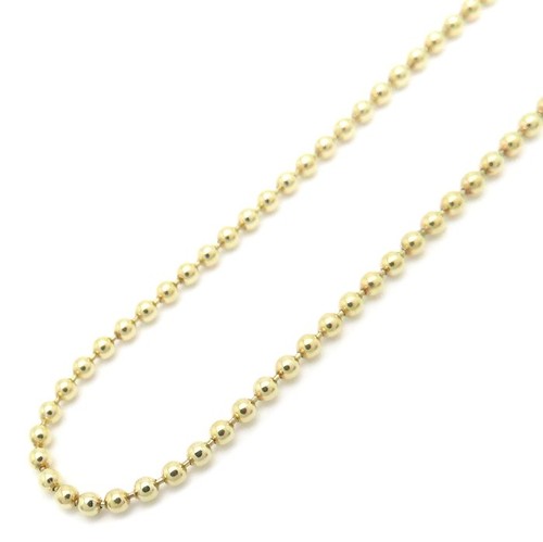 18k gelbgold kugelkette - gelbgold,