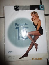 Bellevue Fantastic 15 hauchdünne glänzende Feinstrumpfhose 15 DEN M grau Lycra