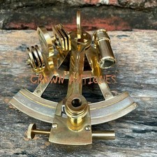 Sammlerstück Antik Nautisch Messing Sextant Working Deutsche Marine Maritim Gift