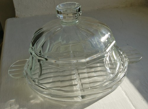 Käseglocke pressglas 50er - käseglocke,, pressglas,
