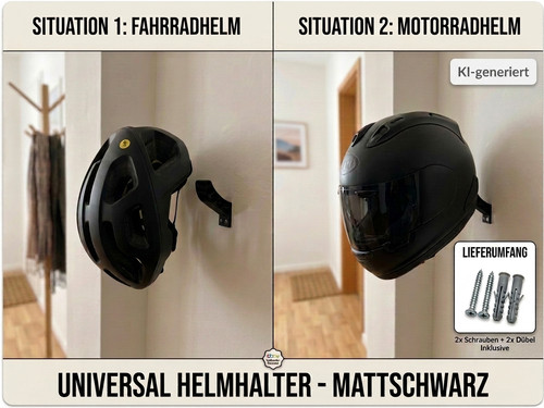 Motorradhelm wand halterung - wand,