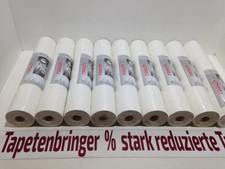 Vinyltapete rasch 9x 581102 (9Rollen) Uni Muster Cremeweiß Wohnzimmer Flur Glanz