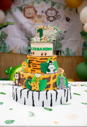 Dschungel set bühnenkuchen - dschungel,