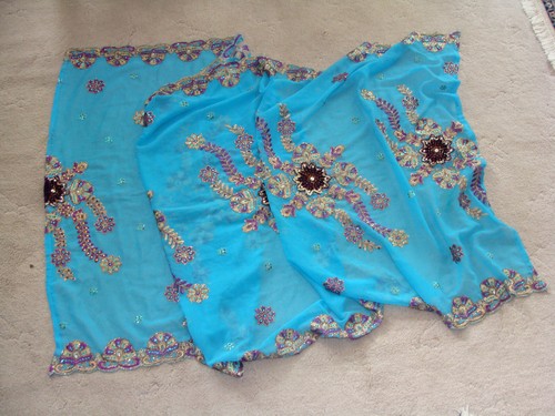 Stola schal sari - stola,, sari,vintage