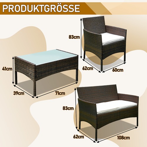 Sitzgruppe polyrattan - sitzgruppe,