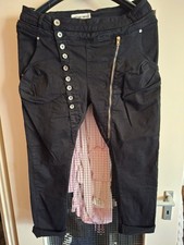 Damen Schwarze Hose Gr.46