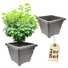 2x Pflanzkübel Rechteckig