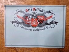 1930 Etikett Label Wein-kellerei Kapelle ORTLIEB Kressbronn a.B.Etiquette de vin