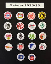 Bundesliga Logo Magnete Saison 2025/26 alle 18 Fussball Vereine Magnet