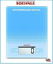 Soehnle Digitale Küchenwaage City Limited Edition Blue blau 66206 Glas 5KG b war