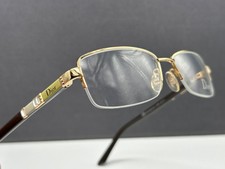 Dior  Brille Damen Eckig Randlos Gold Braun Strass 3697 eckig schmal