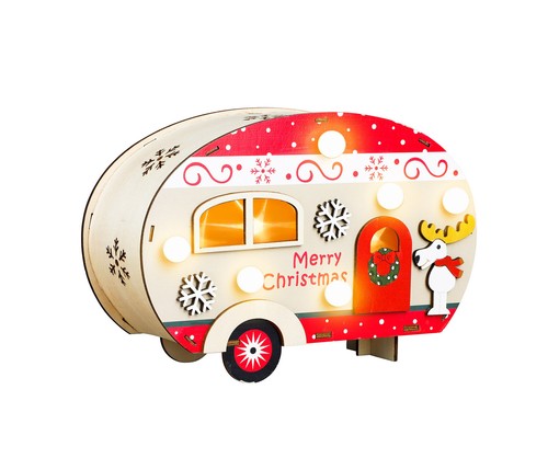 Led holz wohnwagen - led,