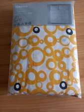 IKEA Bettwäsche NEU 240 x 220 cm/80x80 Kissen 2x gelb weiß Kreise Set 3 -teilig