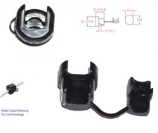 max. Ø 10,5mm Kabel Zugentlastung für Lochmontage 19,9x17mm Stärke max 1,6mm #10