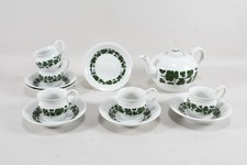 Q43B24- Meissen Porzellan Teegeschirr Weinlaub teils 1. Wahl