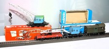 Märklin 4611,  2 x Kranwagen „Krupp-Ardelt“, 1 x Schutzwagen, 1 x Werkstattwagen