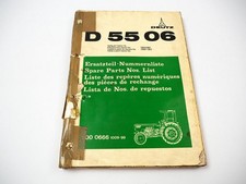 Deutz D5506 Traktor Ersatzteilliste Ersatzteilkatalog Spare Parts List 1975