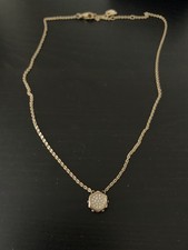 Schmuck Swarovski Kette Vergoldet Kristall 38 cm 