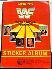 WWE  / WWF - Merlin Stickeralbum Komplett- sehr sauber eingeklebte Sticker!