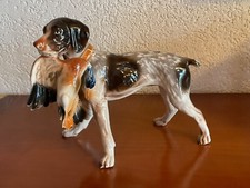 Porzellanfigur Jagdhund mit Beute CERYIT