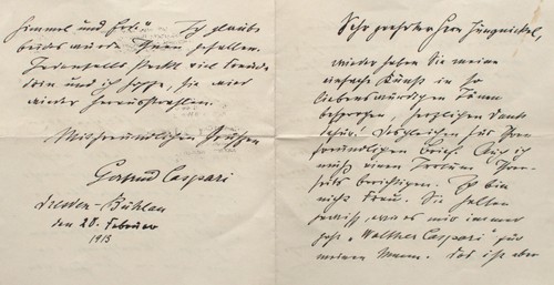 Brief gertrud caspari - brief,