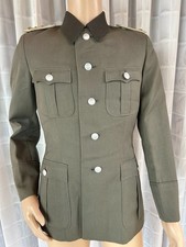 DDR NVA Uniformjacke Offizier Mot-Schützen Gr. g48-0 1971 schwarzer Kragen