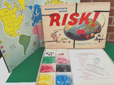 Risiko! Brettspiel Waddington's Classic White Box Edition 60er Jahre vollständig