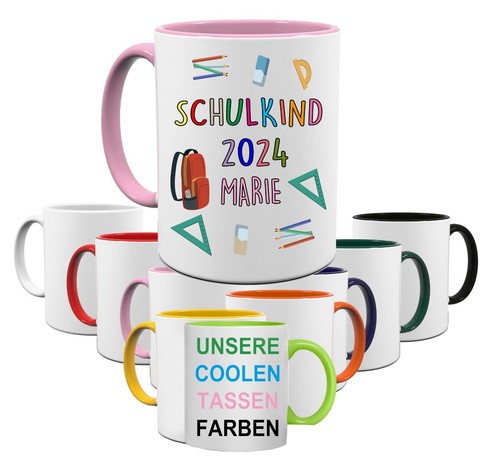 Schulkind tasse einschulung - schulkind,