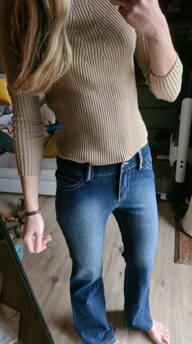 Jeans glitzer strass neu - &,
