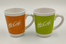 2x Mc Cafe Tassen  2010 Mc Donalds Becher Sammeltassen Orange + Grün