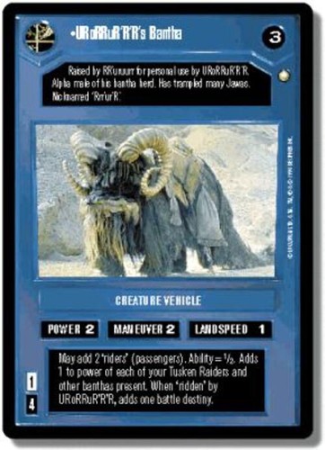 Urorrur bantha star - urorrur'r'r's, wars
