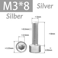 Aluminium Zylinderschrauben