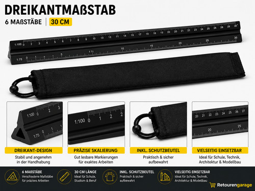 Wintex dreikantmaßstab 30cm - wintex,