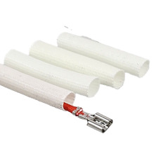 10x 6,3 Kabelschuhe Schutz Mantel Isolierung Glasfaser Tandur hitzefest 400°C