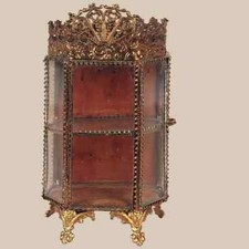 Antique French ormolu glass