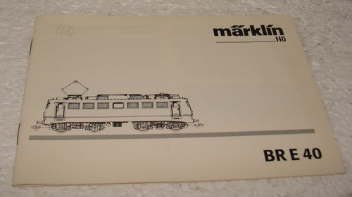 Märklin e40 anleitung - br,