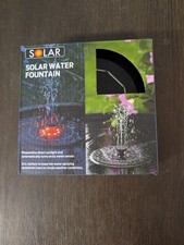 Teich Springbrunnen Fontäne Solar Pumpe Teichpumpe Brunnen Garten Wasserspiel 