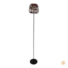 JUST LIGHT LED Akku Stehlampe Leuchte Askia Rattan IP54 Touchdim schwarz braun