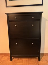 Ikea HEMNES Schuhschrank Schwarzbraun 